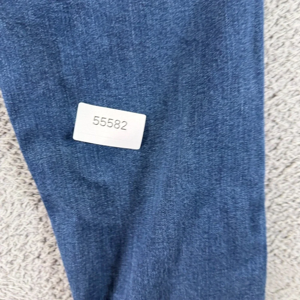Levi's 502 Jeans Mens 44x34 Blue Cotton Denim Tapered Leg Faded Workwear Stretch